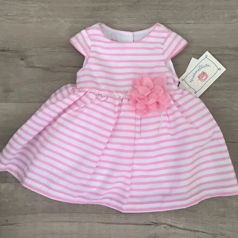 MARMELLATA Baby Girls' Pretty Spring Dress - Picture 3 of 4